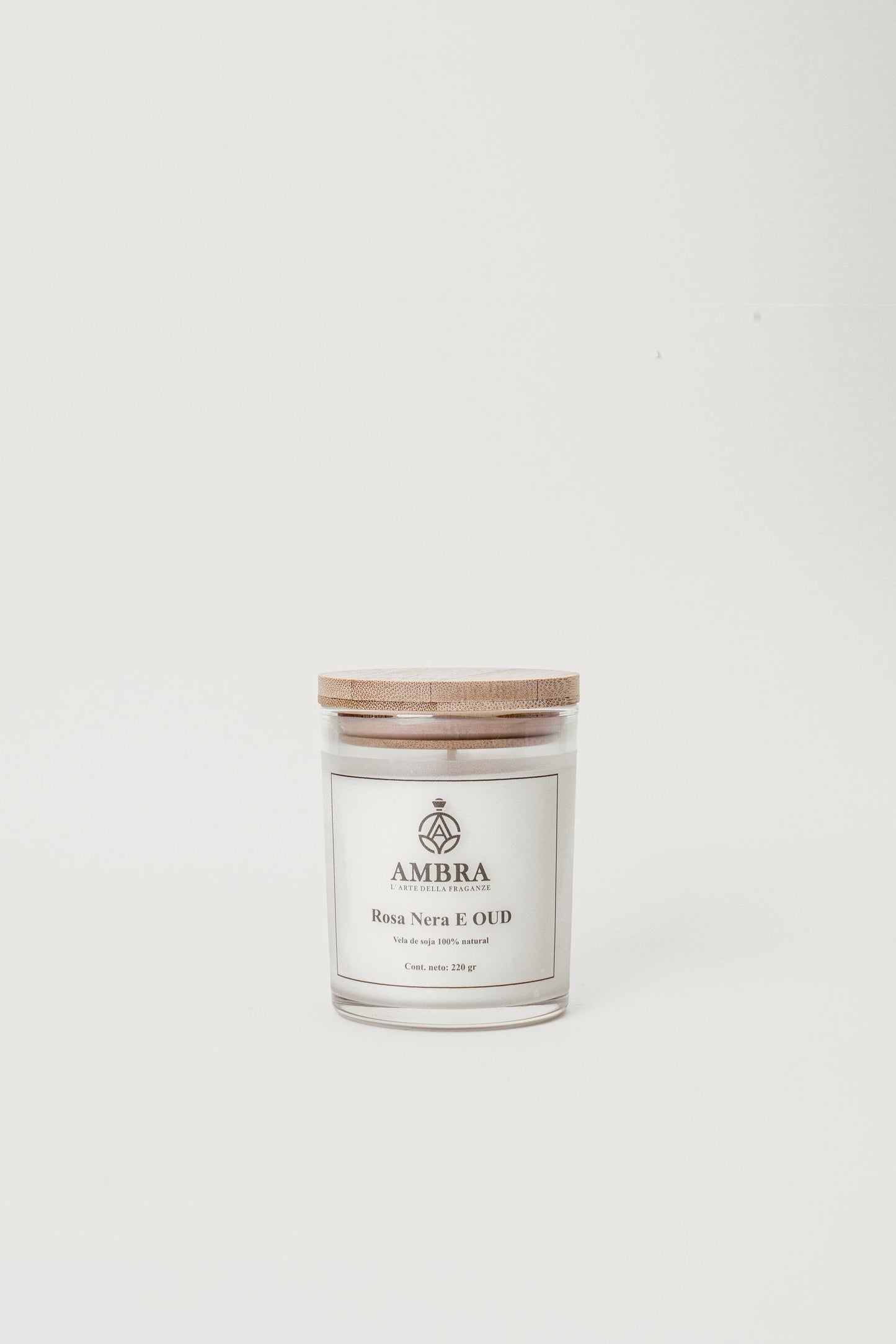 Vela Soja Rosa Nera E OUD 220gr
