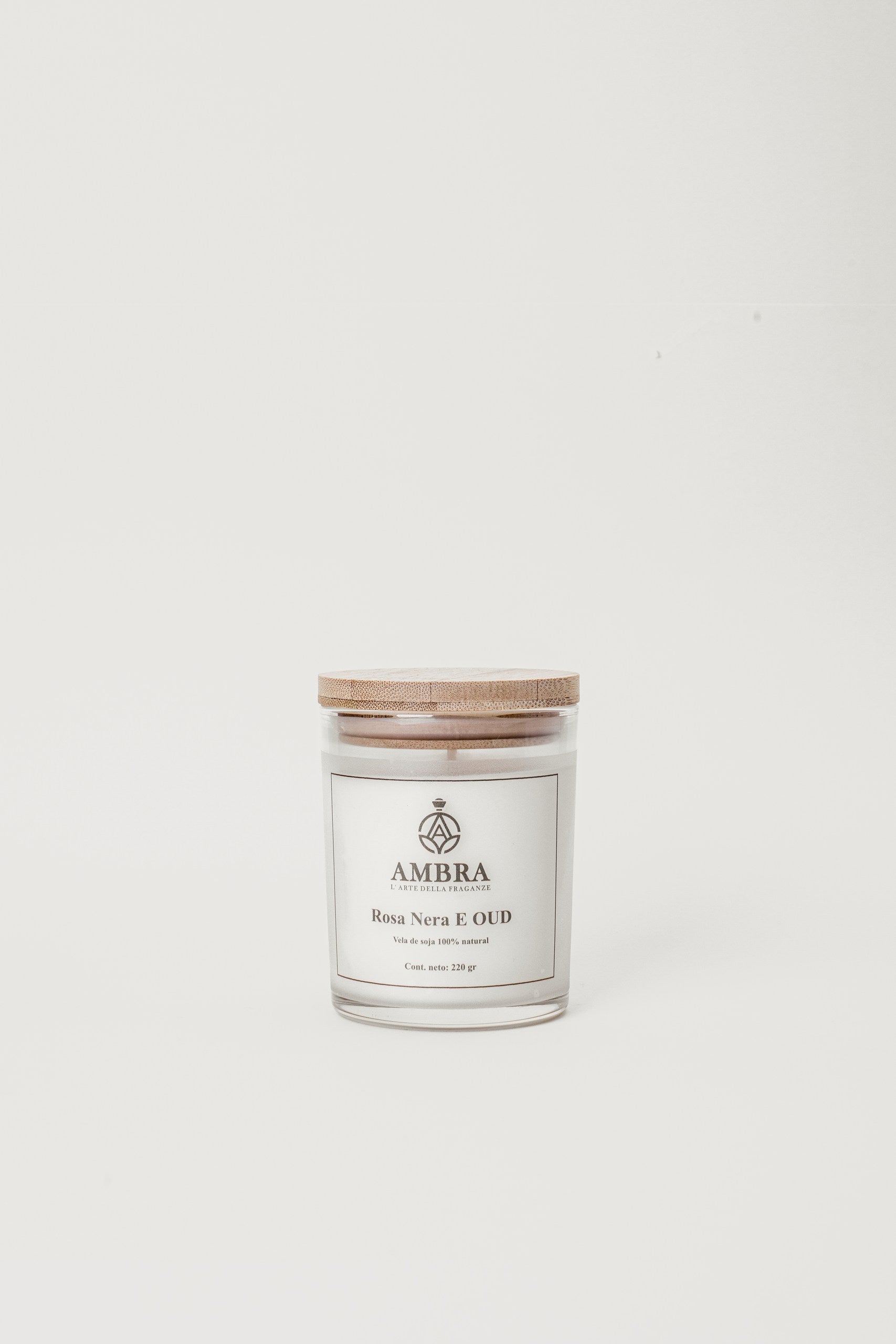 Vela Soja Rosa Nera E OUD 220gr